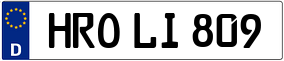 Trailer License Plate